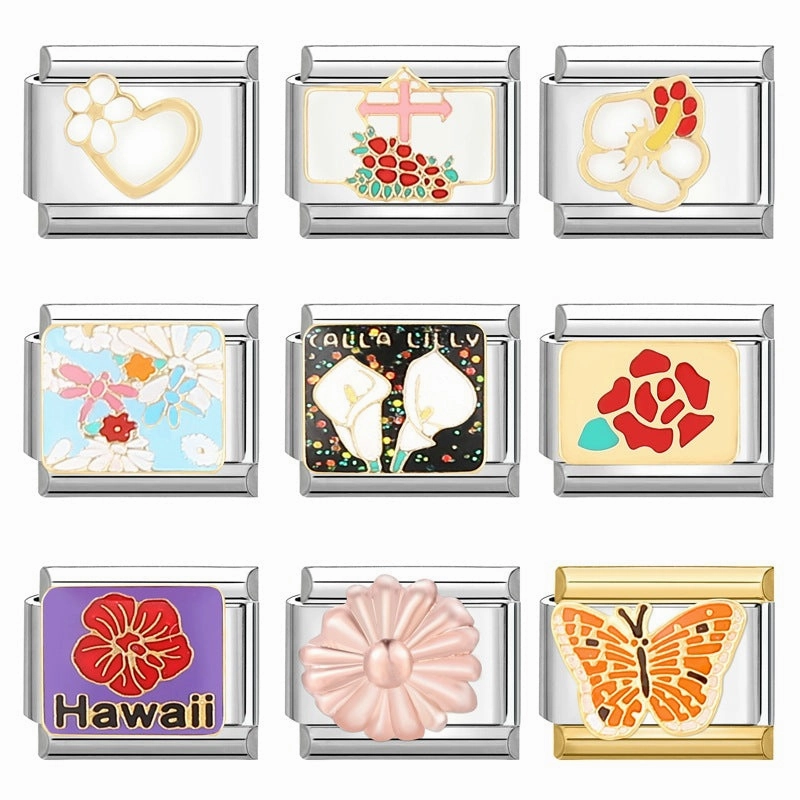 Wholesale Italian Charm Bracelet 9mm DIY Splicing Removable Stainless Steel Creative Composable Bracelet