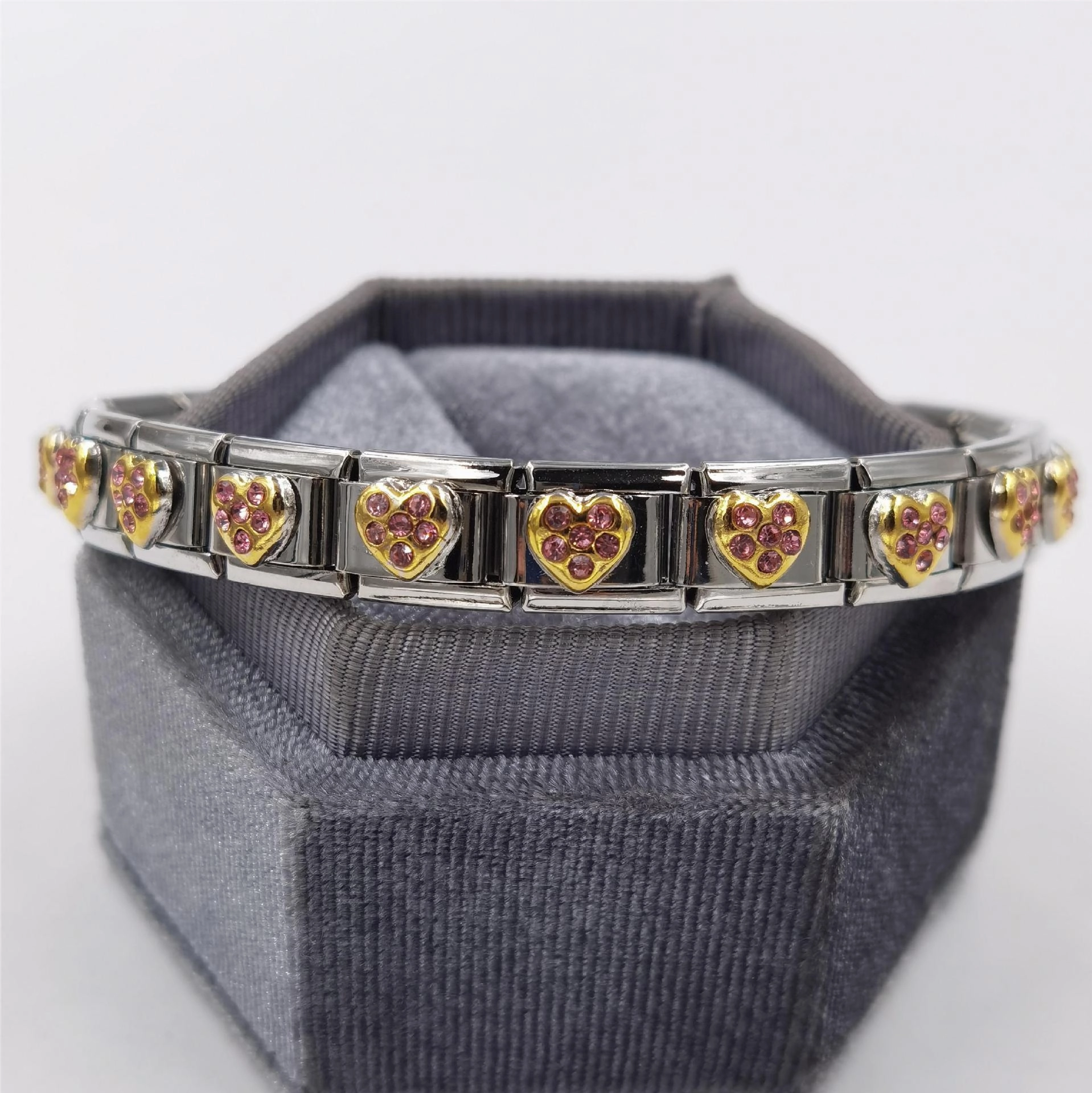 Wholesale Italian Charm Bracelet DIY Module Splicing Stainless Steel Bracelet Accessories Charms