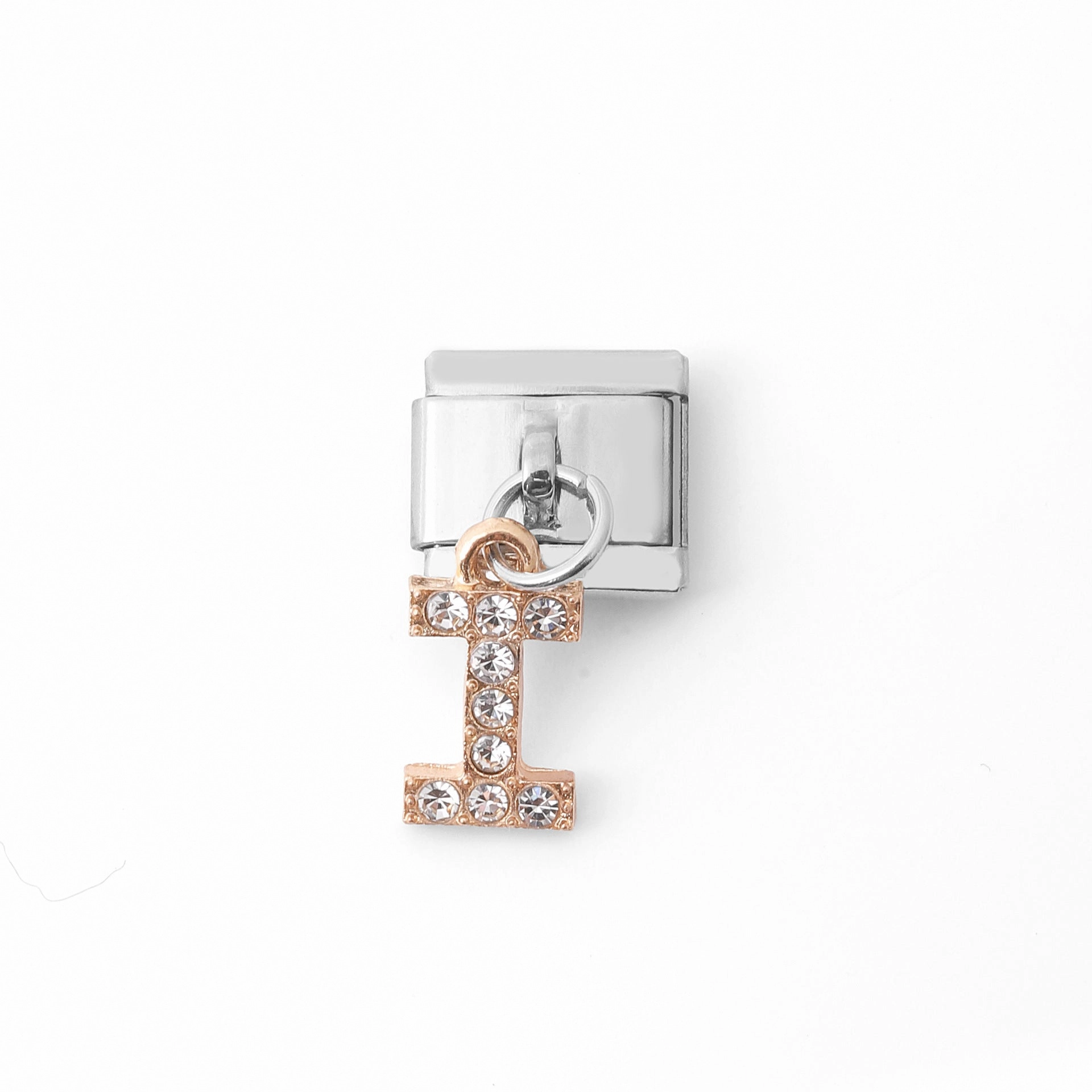 Wholesale Italian Charm Bracelet Stainless Steel Pendant Letter Module Charms