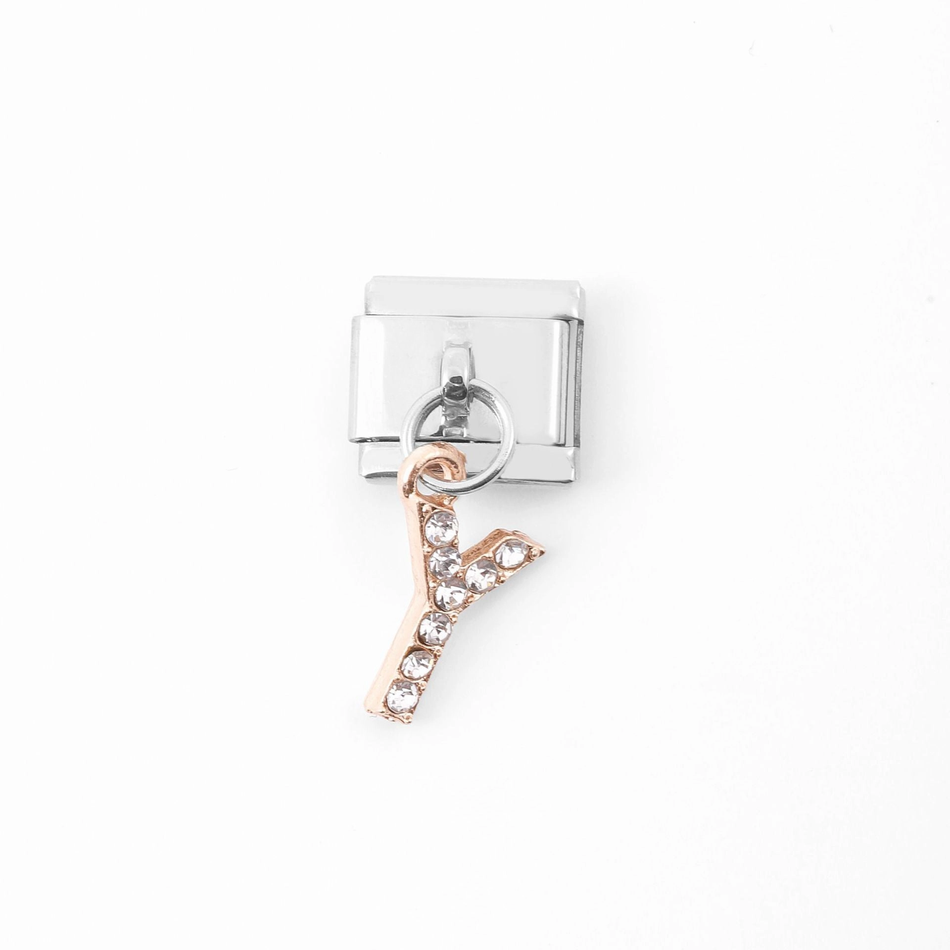 Wholesale Italian Charm Bracelet Stainless Steel Pendant Letter Module Charms