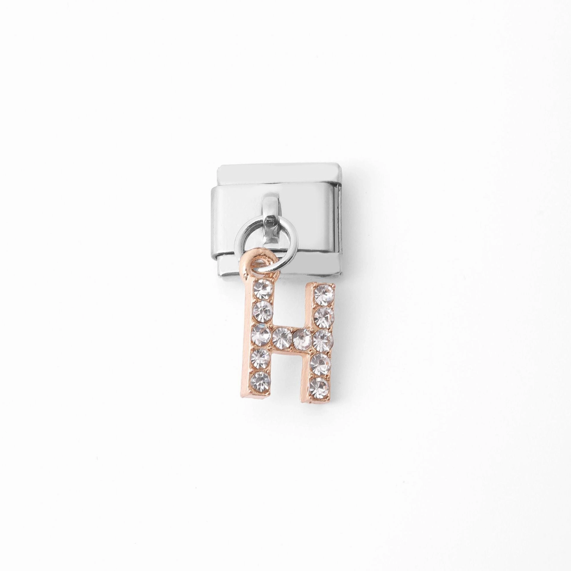 Wholesale Italian Charm Bracelet Stainless Steel Pendant Letter Module Charms