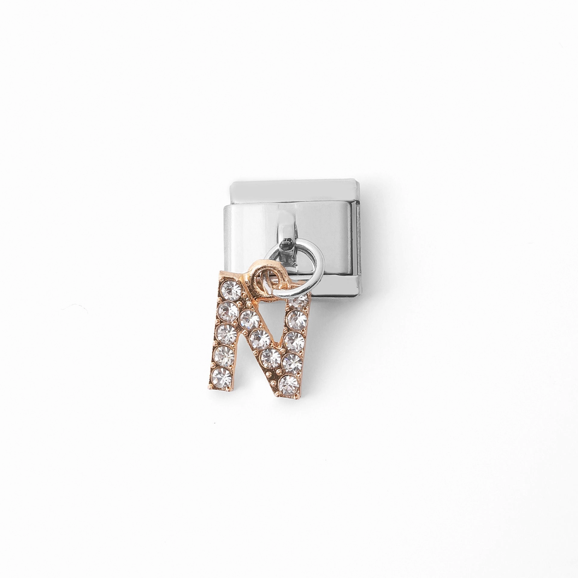 Wholesale Italian Charm Bracelet Stainless Steel Pendant Letter Module Charms