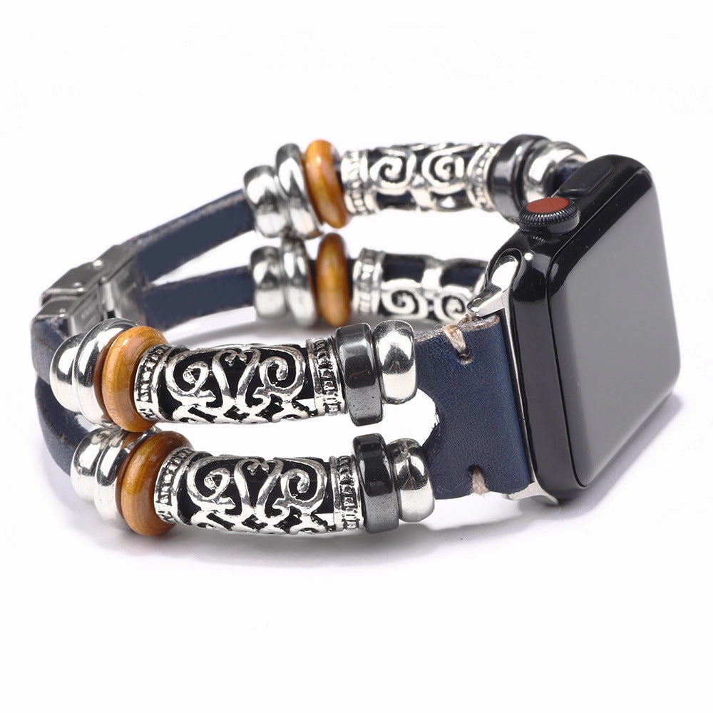 Wholesale iwatch Strap Genuine Leather Alloy Accessories Bracelet
