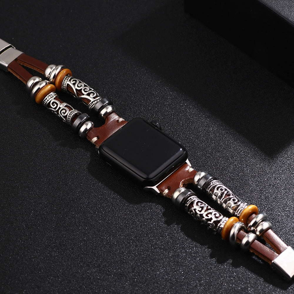 Wholesale iwatch Strap Genuine Leather Alloy Accessories Bracelet