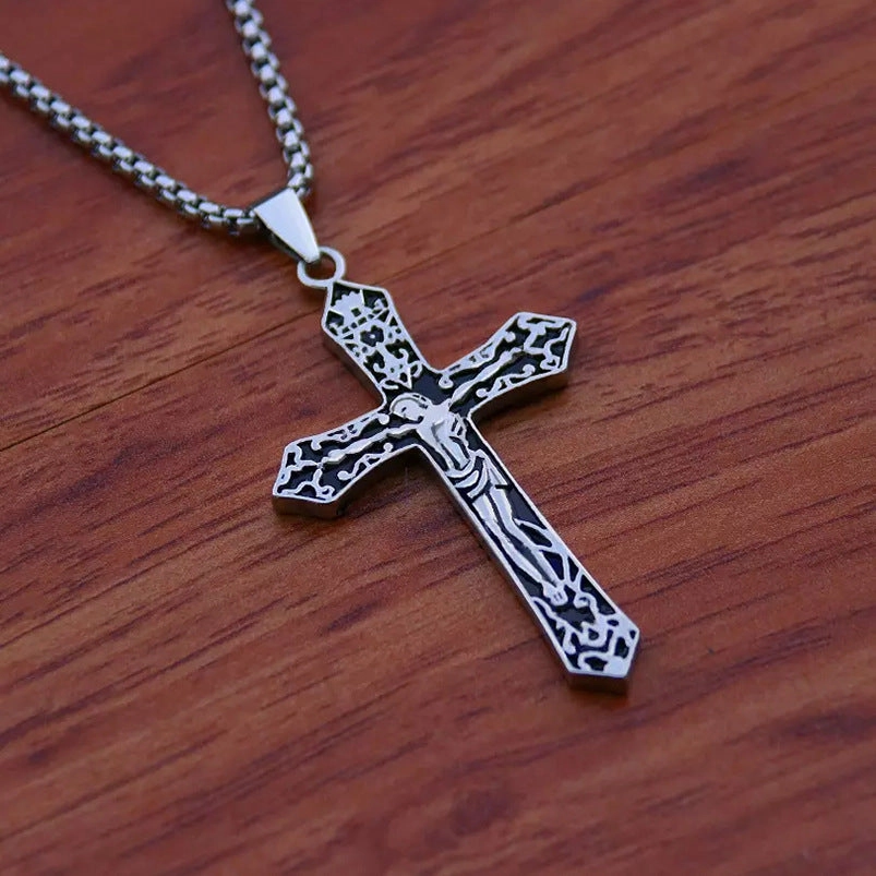 Wholesale Jewelry Alloy Cross Pendant Necklace
