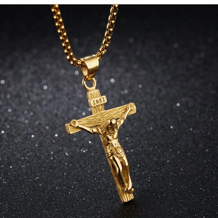 Wholesale Jewelry Alloy Cross Pendant Necklace