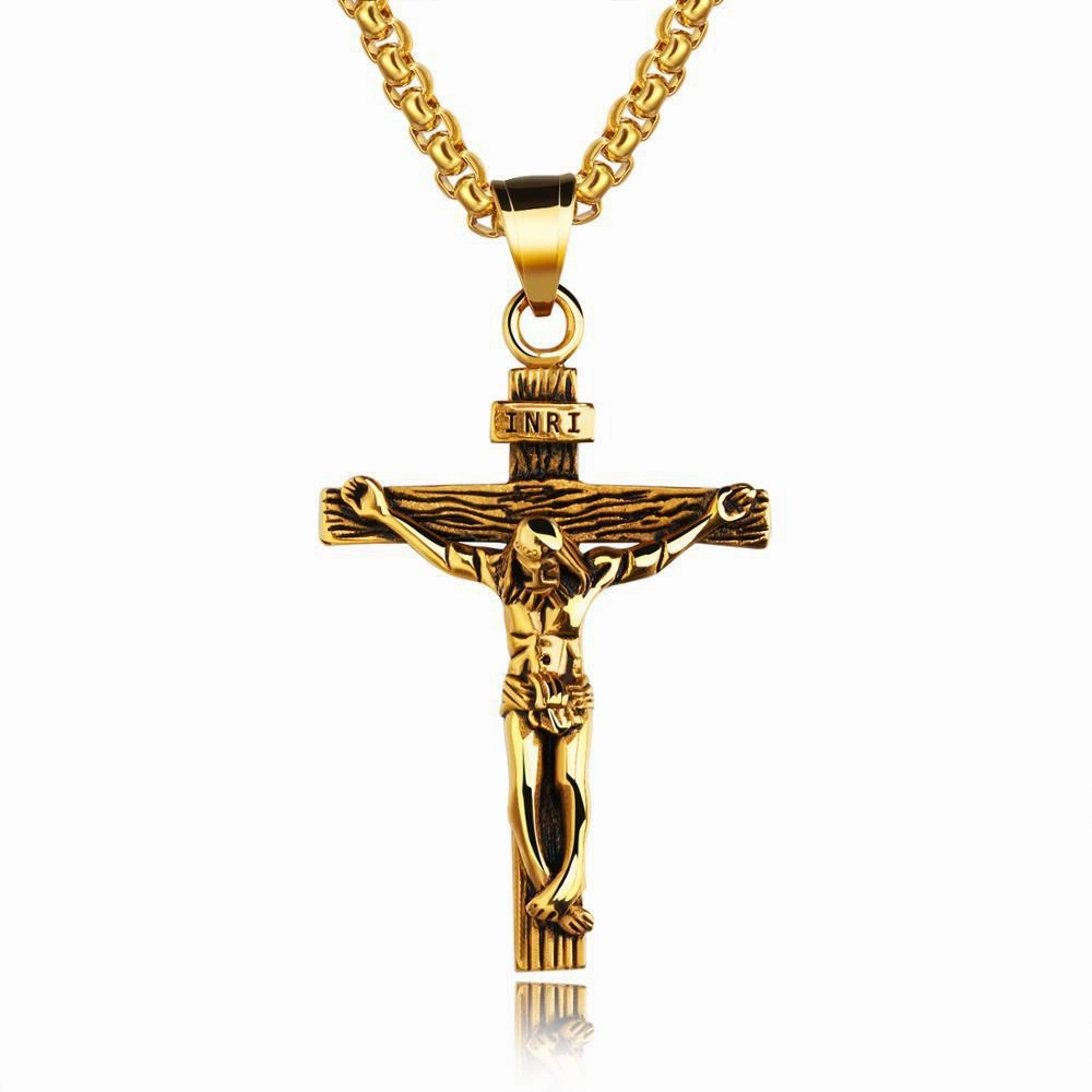 Wholesale Jewelry Alloy Cross Pendant Necklace