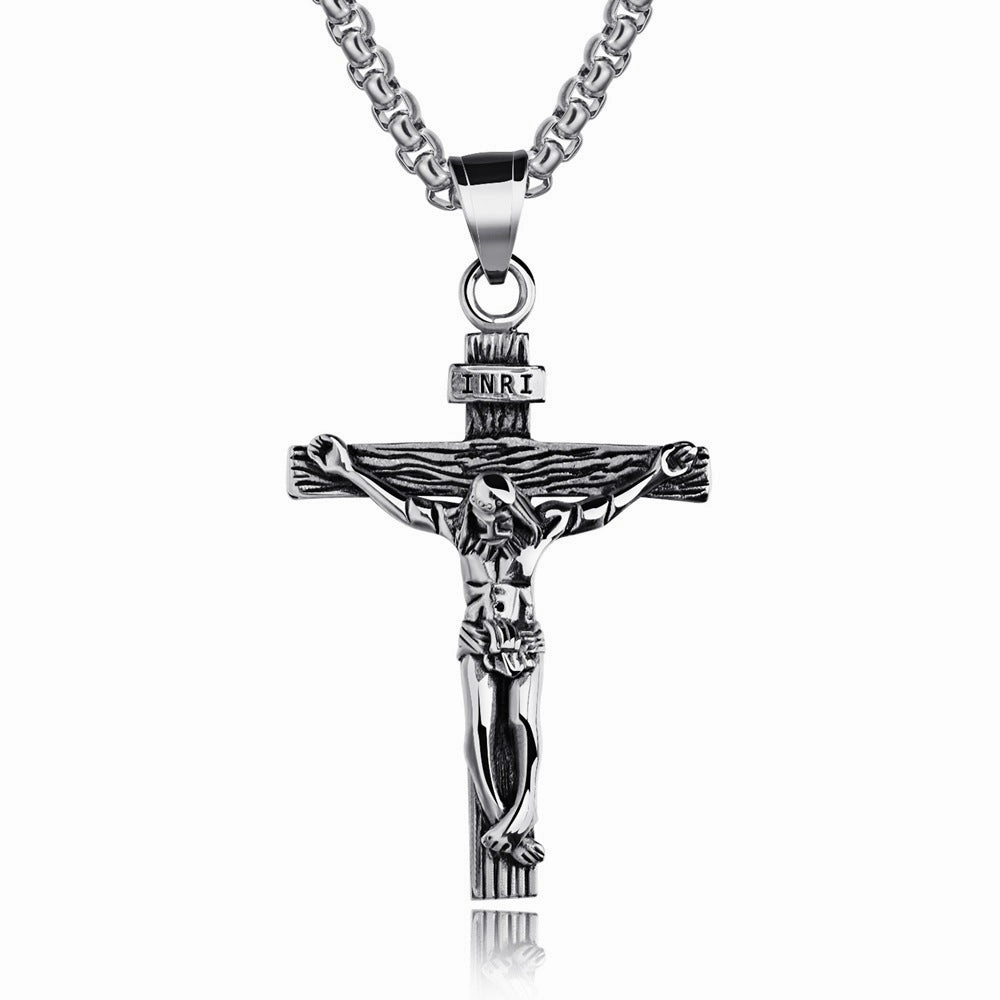 Wholesale Jewelry Alloy Cross Pendant Necklace