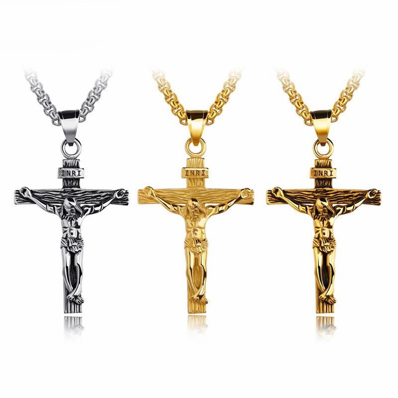 Wholesale Jewelry Alloy Cross Pendant Necklace