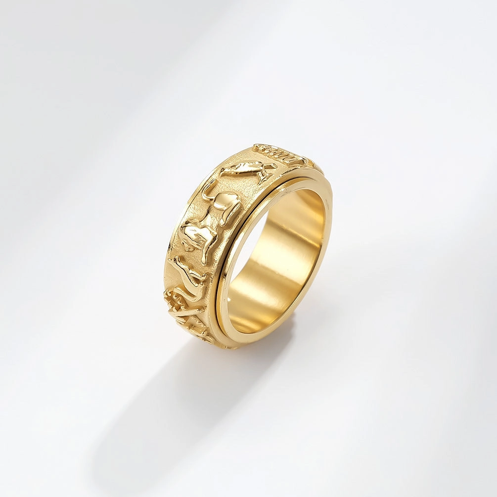 Wholesale Jewelry Ancient Egyptian Symbols Stainless Steel Rings