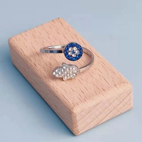 Wholesale Jewelry Diamond Devil Eye Stainless Steel Rings