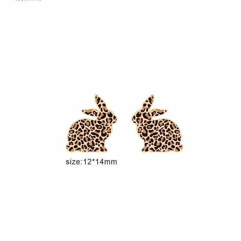 Wholesale Jewelry Easter Bunny Carrot Wooden Earrings