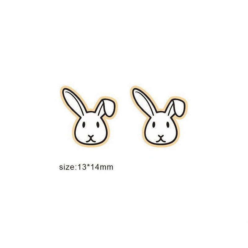 Wholesale Jewelry Easter Bunny Carrot Wooden Earrings