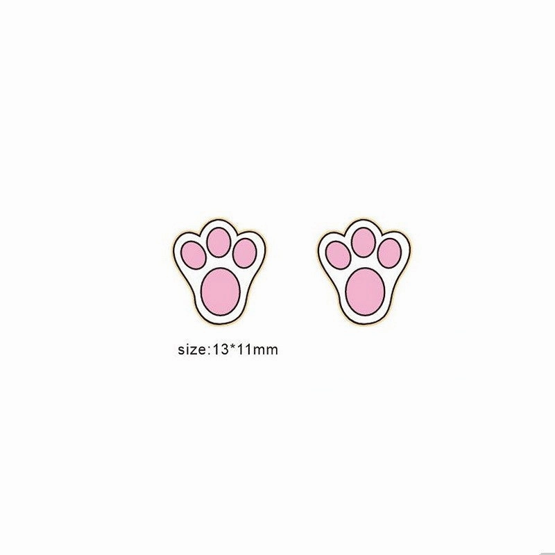 Wholesale Jewelry Easter Bunny Carrot Wooden Earrings