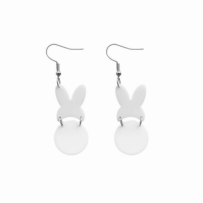 Wholesale Jewelry Easter Carrot Bunny Acrylic Earrings