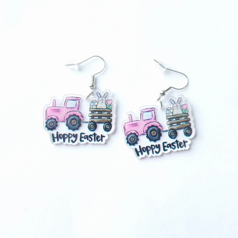 Wholesale Jewelry Easter Cartoon Acrylic Earrings