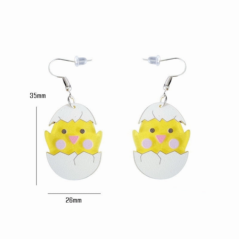 Wholesale Jewelry Easter Chick Dinosaur Goblin Acrylic Earrings
