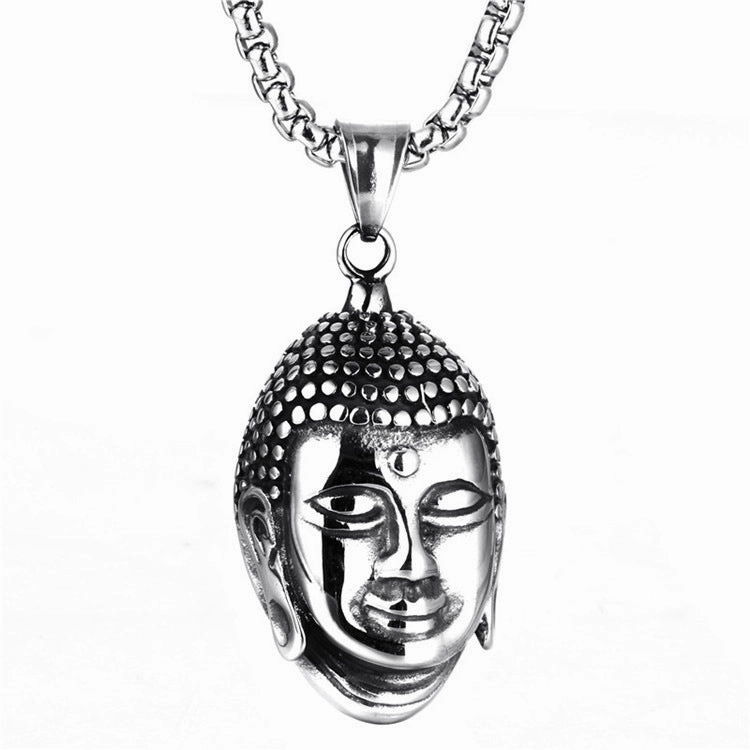 Wholesale Jewelry Stainless Steel Boho Style Skull Pendant Necklace