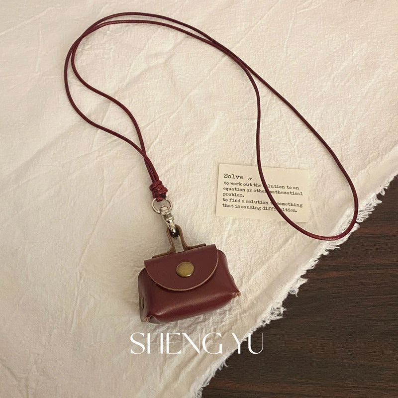 Wholesale Key Bag Coin Purse Necklace Leather Vintage Halter Sweater Chain