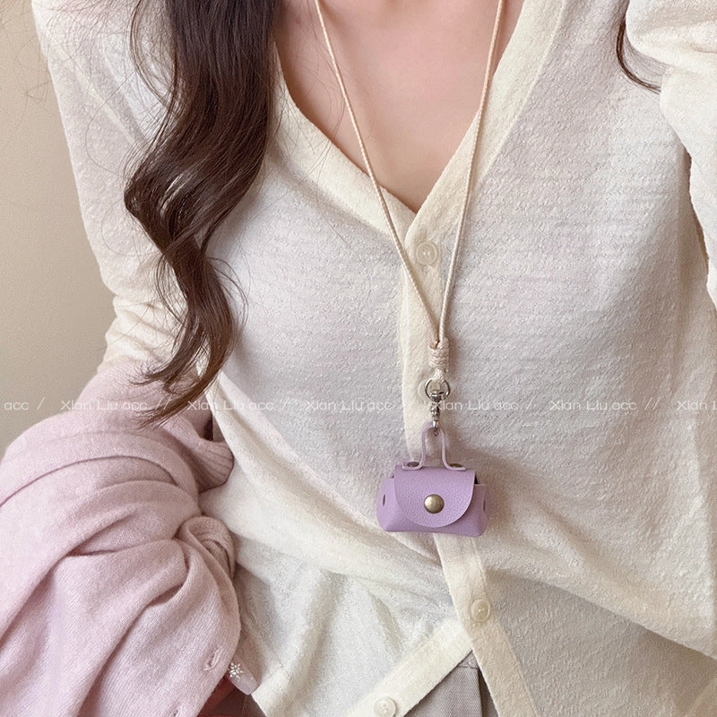 Wholesale Key Bag Coin Purse Necklace Leather Vintage Halter Sweater Chain