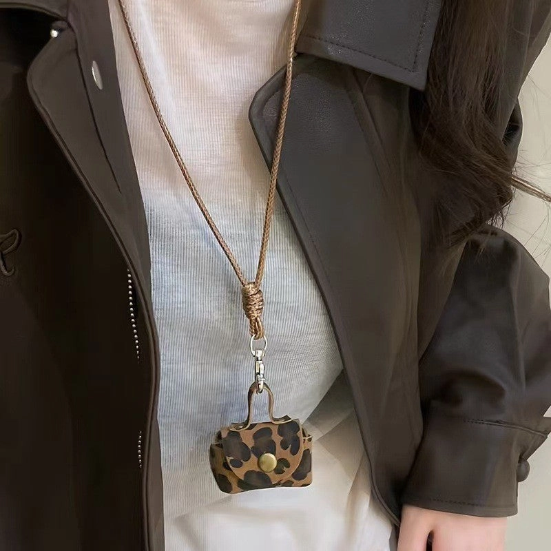 Wholesale Key Bag Coin Purse Necklace Leather Vintage Halter Sweater Chain