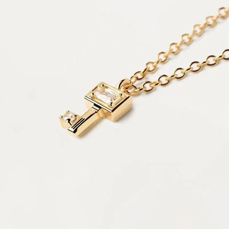Wholesale Key Clavicle Brass Copper Necklaces