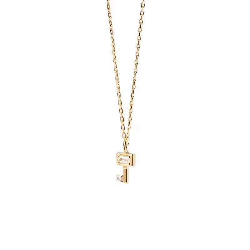 Wholesale Key Clavicle Brass Copper Necklaces