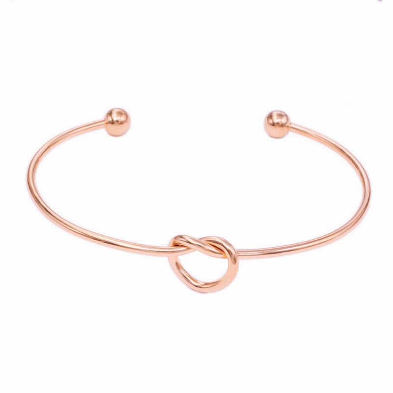 Wholesale Knotted Heart Titanium Steel Bracelet
