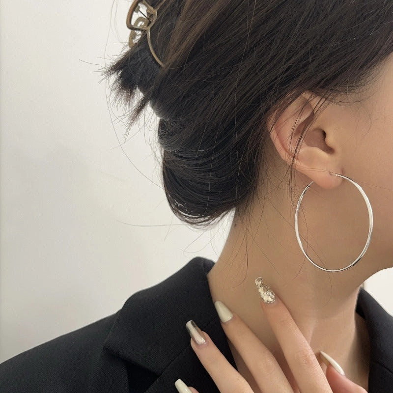 Wholesale Large circle simple personality cool style temperament Earrings