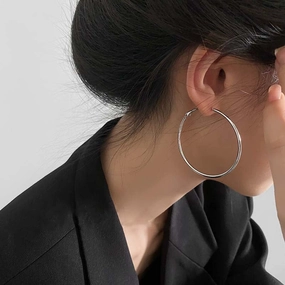 Wholesale Large circle simple personality cool style temperament Earrings