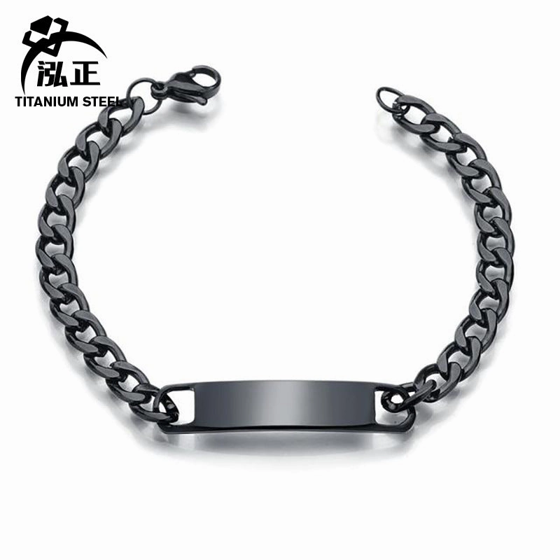 Wholesale Laser Engraved Stainless Steel Men's Bracelet