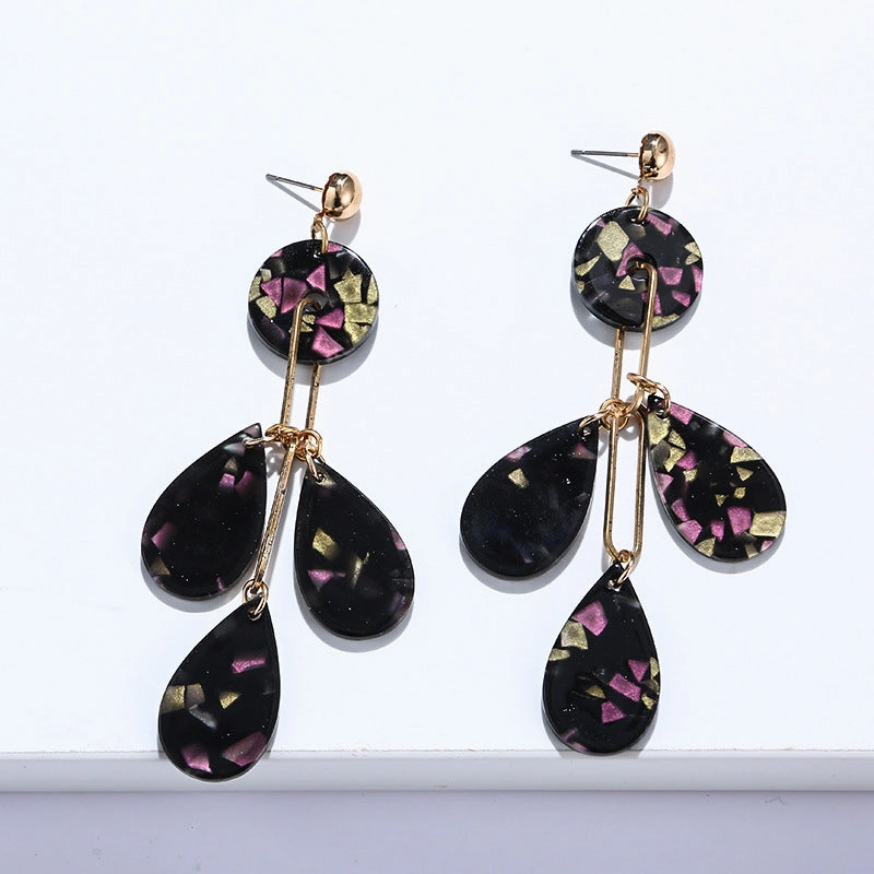 Wholesale Leaf Shape Series Twigs Flowers Earrings