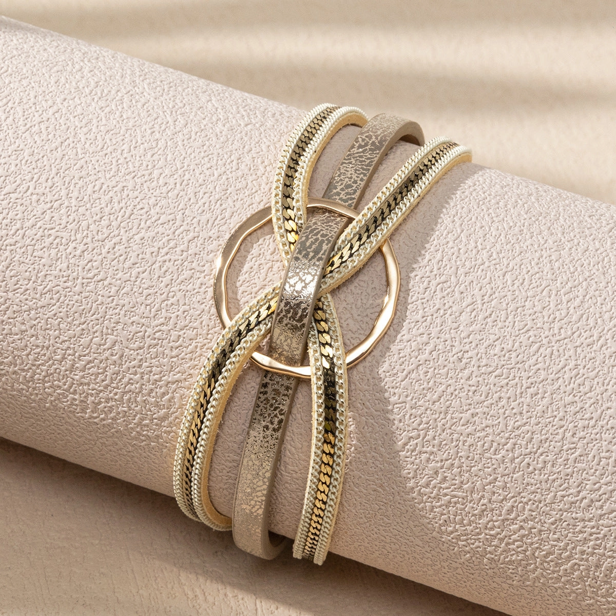 Wholesale Leather Multi-layered Bohemian Magnetic Bracelet