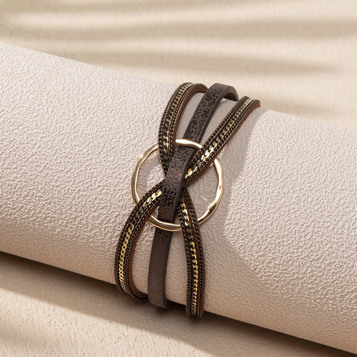 Wholesale Leather Multi-layered Bohemian Magnetic Bracelet