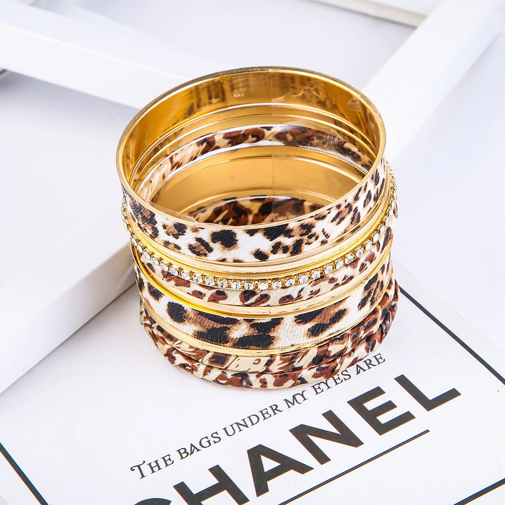 Wholesale Leopard Multi-layer Combination bracelet