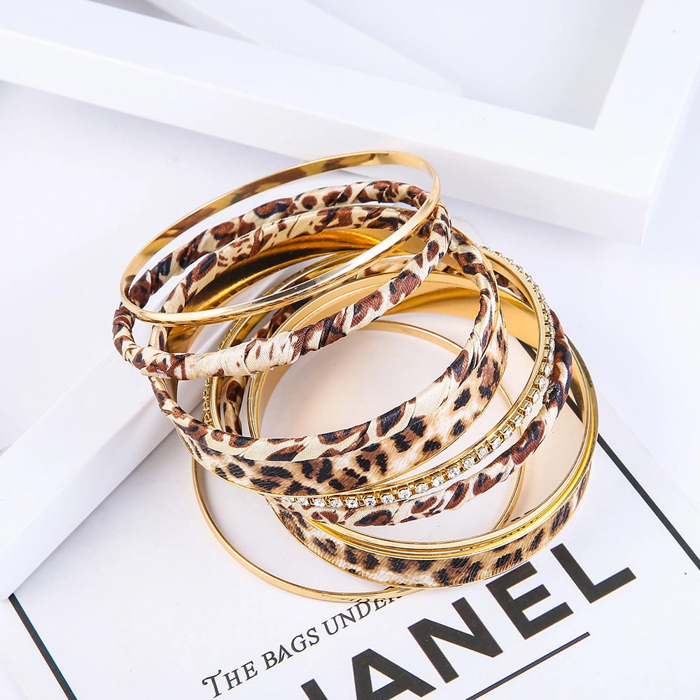 Wholesale Leopard Multi-layer Combination bracelet