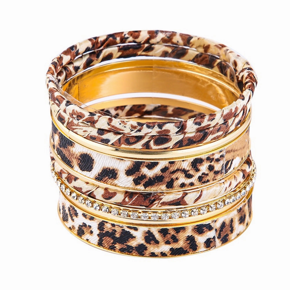 Wholesale Leopard Multi-layer Combination bracelet