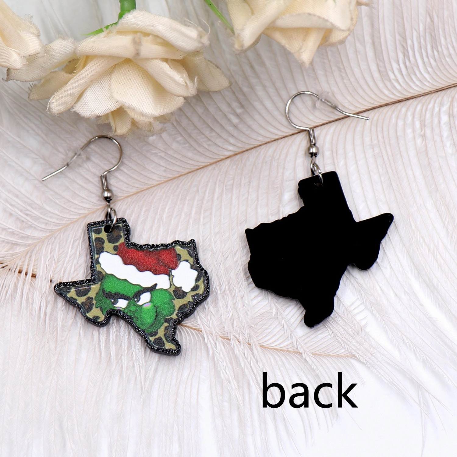 Wholesale Leopard Pattern Acrylic Earrings
