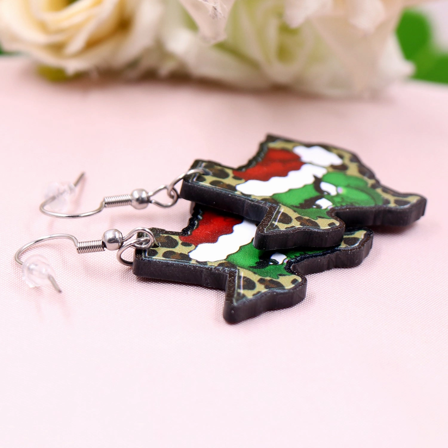Wholesale Leopard Pattern Acrylic Earrings