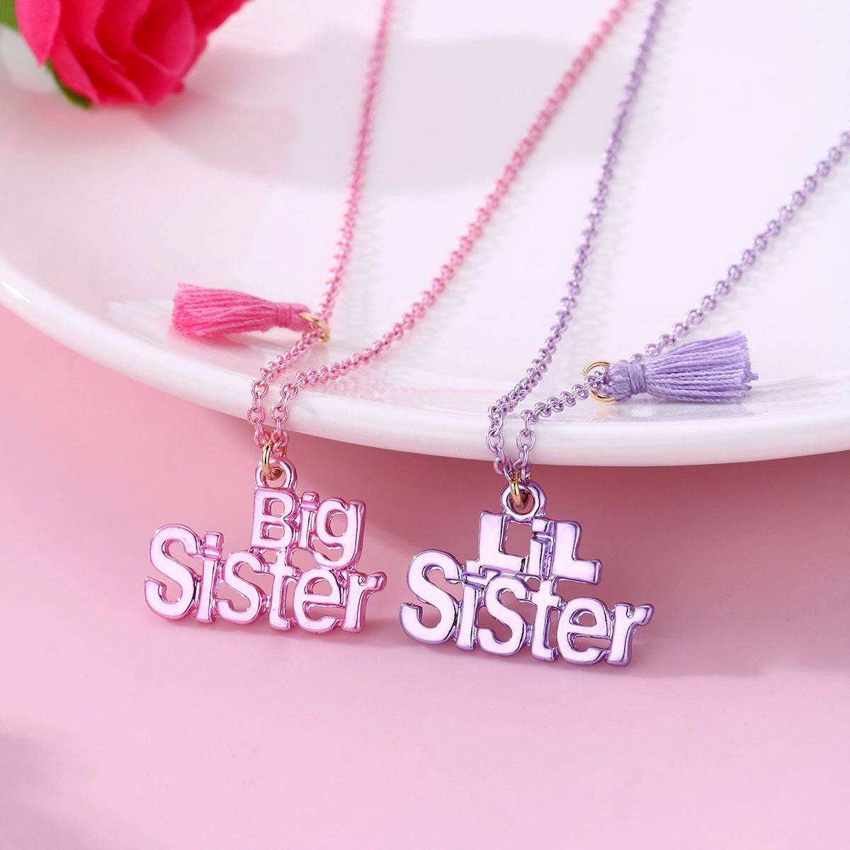 Wholesale Letter Alloy Necklace Set