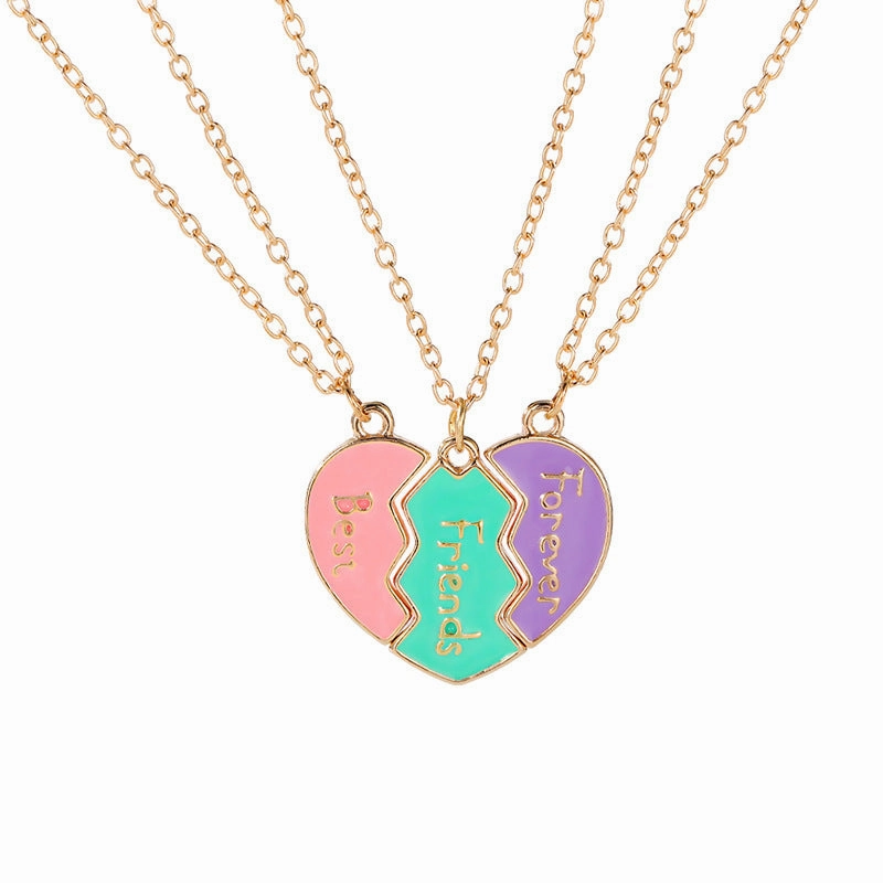 Wholesale Letter Good Friends Best Friends Love Splicing Necklaces