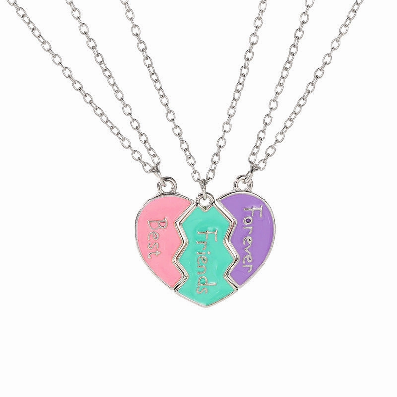 Wholesale Letter Good Friends Best Friends Love Splicing Necklaces