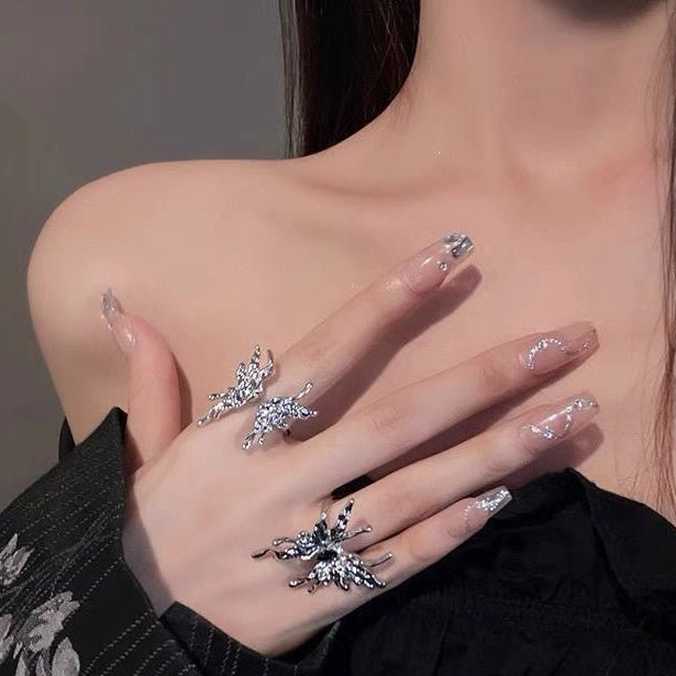 Wholesale Liquid Butterfly Open Ring