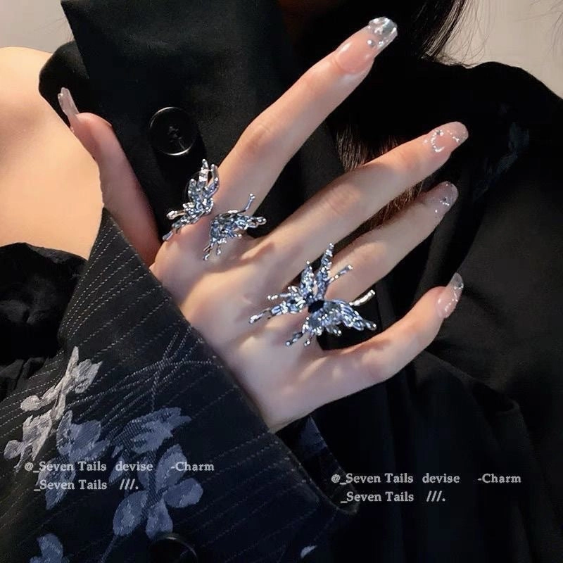 Wholesale Liquid Butterfly Open Ring