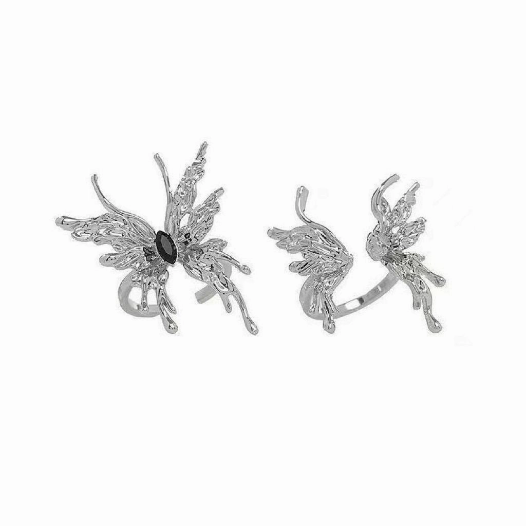 Wholesale Liquid Butterfly Open Ring