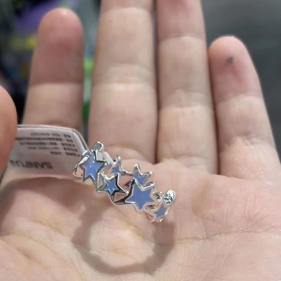 Wholesale Little Red Book Explosions Dopamine Star Opening Ring