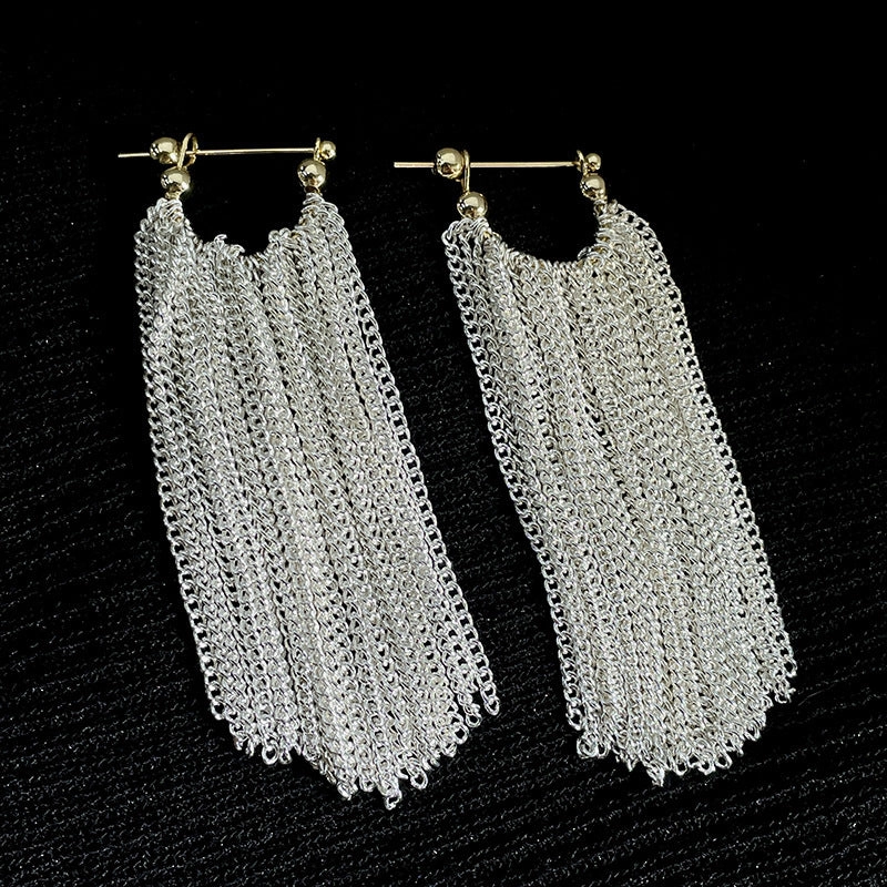 Wholesale Long Tassel Copper Earrings