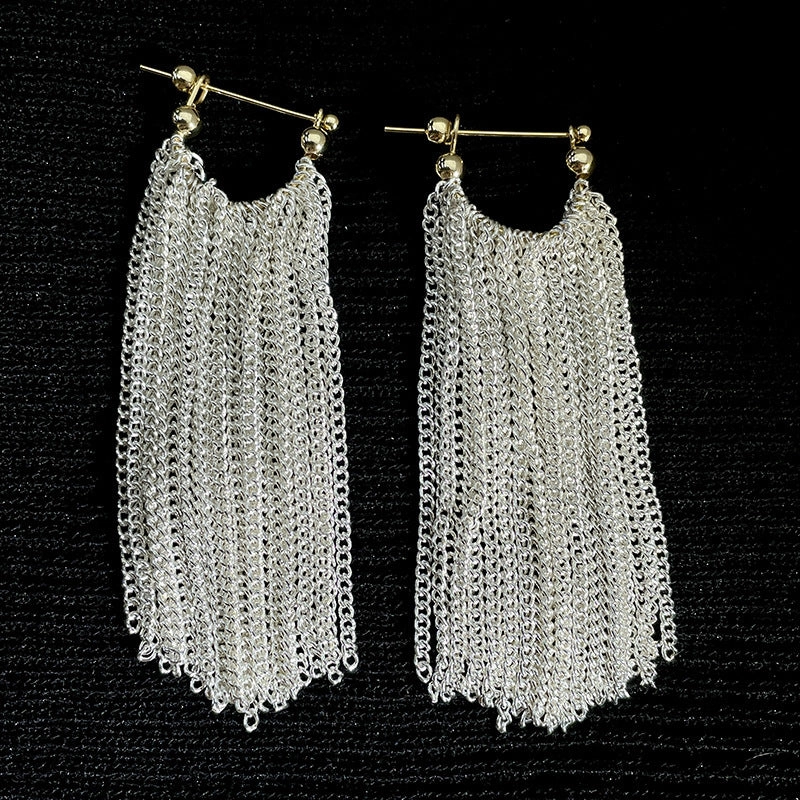 Wholesale Long Tassel Copper Earrings