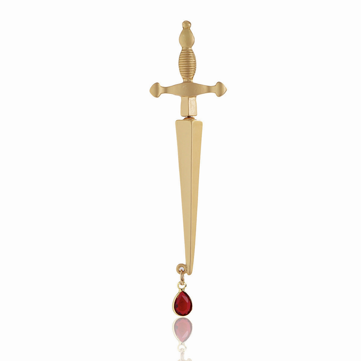 Wholesale Long Water Drop Cross Sword Hilt Alloy Stud Earrings