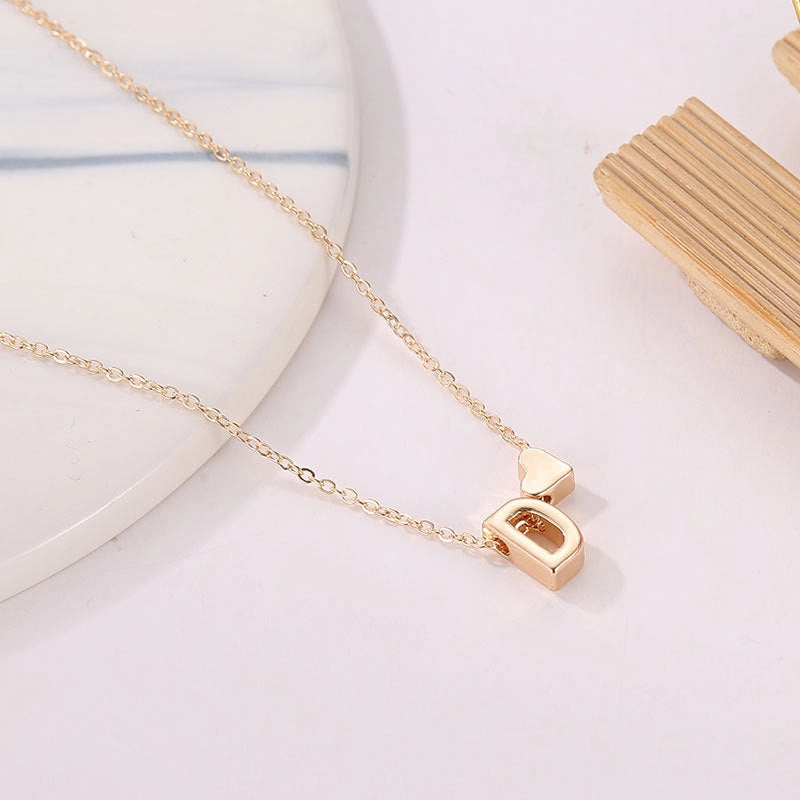 Wholesale Love 26 English Letters Alloy Necklaces